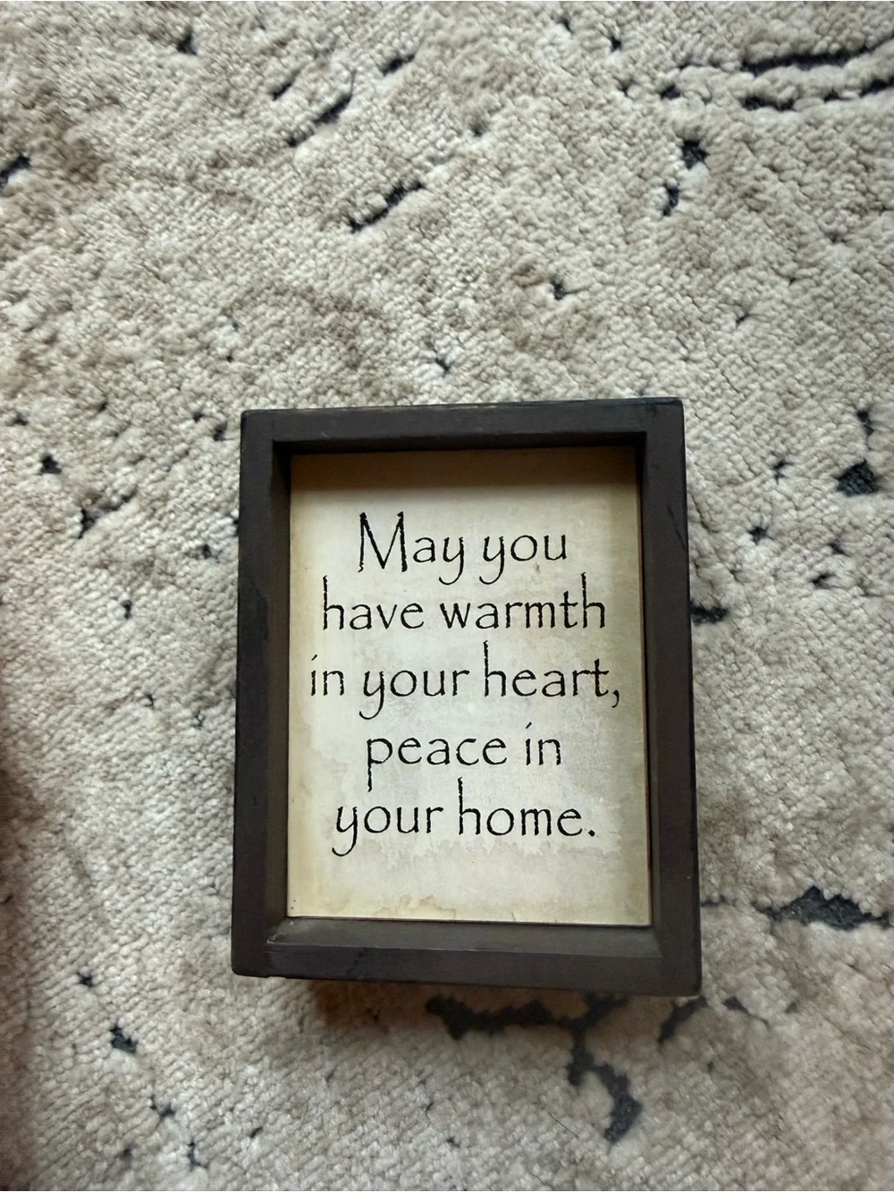 Rustic Black Framed Wall Sign - 'Give Me a House...'